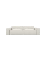 2-Sitzer Design Sofa „Beluga“ mit Bouclé-Bezug Bouclé White BLOOMINGLOFT Collection