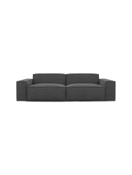 2-Sitzer Design Sofa „Beluga“ mit Strukturstoff-Bezug Strukturstoff Anthrazit BLOOMINGLOFT Collection