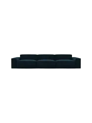 4-Sitzer Design Sofa „Beluga“ mit Samtbezug Samtbezug Petrol dunkel BLOOMINGLOFT Collection
