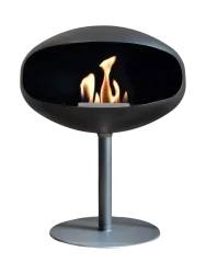 Design Bioethanol Kamin „Cocoon Pedestal“ - Schwarz Cocoon Fires