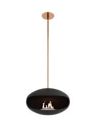 Design Bioethanol Kamin „Cocoon Aeris“ - Schwarz/Kupfer Schwarz, Kupfer Cocoon Fires