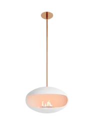 Design Bioethanol Kamin „Cocoon Aeris“ - Weiss/Kupfer Weiss,Kupfer Cocoon Fires