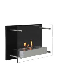 Design Bioethanol Wandkamin „Nevada“ Schwarz CACHFIRES