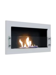 Design Bioethanol Wandkamin „Texas“, weiss CACHFIRES