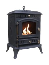 Design Bioethanol Kaminofen „Molde“ Schwarz CACHFIRES