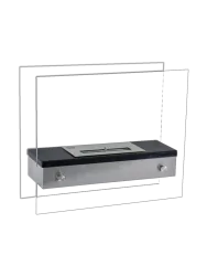 Design Bioethanol Tischkamin“Merton“ Silber CACHFIRES