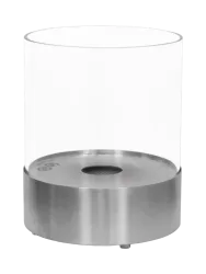 Design Bioethanol Tischkamin “Southwark“,  Edelstahl Silber CACHFIRES