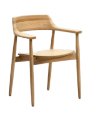 Design Armlehstuhl „Fondesso“ aus massiver Eiche Kave Home