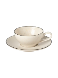 Handgefertigte Tee- & Kaffeetasse „Augusta“ mit Untersetzer Costa Nova