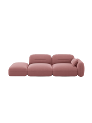3-Sitzer Design Sofa „Sydney“ mit Ottomane chosen by Bloomingloft