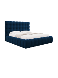 Design Polsterbett „Bali“ mit Ablagefach, Königsblau chosen by Bloomingloft