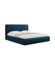 Design Polsterbett „Colonel“, Chenille Königsblau chosen by Bloomingloft