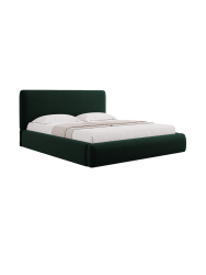 Design Polsterbett „Colonel“, Samt Grün chosen by Bloomingloft