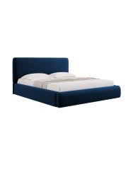 Design Polsterbett „Colonel“, Samt Königsblau chosen by Bloomingloft