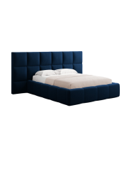 Design Polsterbett „Livigno XL“ mit Ablagefach, Samt Königsblau chosen by Bloomingloft