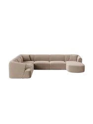 7-Sitzer Design Panorama-Sofa „Campi“ chosen by Bloomingloft