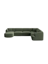 7-Sitzer Design Panorama-Sofa „Campi“ chosen by Bloomingloft