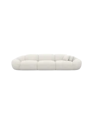 4-Sitzer Design Sofa „Cosmo“ mit Bouclé-Bezug Bouclé White BLOOMINGLOFT Collection