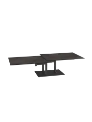 Ausziehbarer, flexibler Design Keramik Couchtisch „Opera Double“ Akante Design