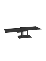 Ausziehbarer, flexibler Design Keramik Couchtisch „Opera Double“ Akante Design