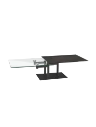 Ausziehbarer, flexibler Design Keramik Couchtisch „Opera“ Akante Design