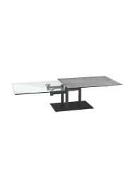 Ausziehbarer, flexibler Design Keramik Couchtisch „Opera“ Akante Design