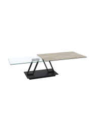 Ausziehbarer, flexibler Design Keramik Couchtisch „Barcelona“ Akante Design