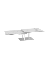 Ausziehbarer, flexibler Design Keramik Couchtisch „Opera Double“ Akante Design