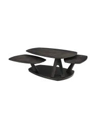 Ausziehbarer, flexibler Design Keramik Couchtisch „Opus“ Akante Design