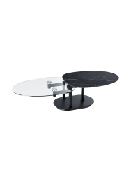 Ausziehbarer, flexibler Design Keramik Couchtisch „Oletta“ Akante Design
