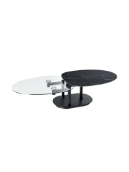 Ausziehbarer, flexibler Design Keramik Couchtisch „Oletta“ Akante Design