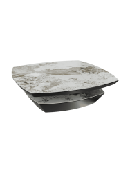 Grosser Design Couchtisch „Dolmen“ 120 x 120 cm Akante Design
