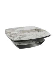 Grosser Design Couchtisch „Dolmen“ 120 x 120 cm Akante Design