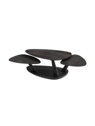 Ausziehbarer, flexibler Design Keramik Couchtisch „Camelias“ Akante Design