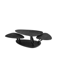 Ausziehbarer, flexibler Design Keramik Couchtisch „Magnolias“ Akante Design