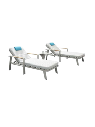 3-teiliges Premium Gartenliege-Set „Nofi“ Higold