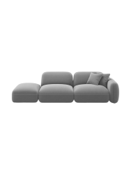 3-Sitzer Design Sofa „Lucien“ mit Ottomane CXL by Christian Lacroix