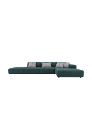 5-Sitzer Design Ecksofa „Luc“ mit Ottomane CXL by Christian Lacroix