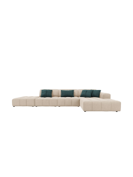 5-Sitzer Design Ecksofa „Luc“ mit Ottomane CXL by Christian Lacroix