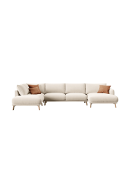 6-Sitzer Design Panorama-Sofa „Margot“ CXL by Christian Lacroix