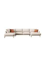 6-Sitzer Design Panorama-Sofa „Margot“ CXL by Christian Lacroix