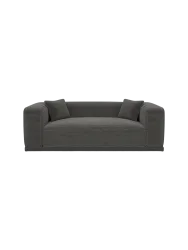 3-Sitzer Design Sofa „Dune“, Cordsamt Cordsamt Dunkelgrau BLOOMINGLOFT Collection