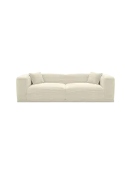 4-Sitzer Design Sofa „Dune“, Cordsamt Cordsamt Beige hell BLOOMINGLOFT Collection