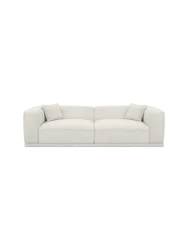 4-Sitzer Design Sofa „Dune“ mit Bouclé-Bezug Bouclé White BLOOMINGLOFT Collection