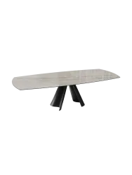 Ausziehbarer Designer Esstisch „Atlax“ aus Keramik, in verschiedenen Grössen Akante Design