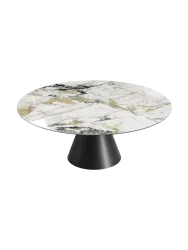 Ausziehbarer Designer Esstisch „Grande Icone“ 115-190 x 190 cm Akante Design
