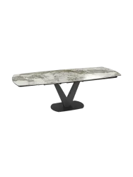 Ausziehbarer Designer Esstisch „Bellagio“ aus Keramik, in verschiedenen Grössen Akante Design