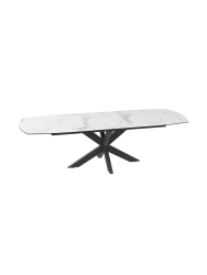 Ausziehbarer Designer Esstisch „Phoenix“ aus Keramik, verschiedene Grössen Akante Design