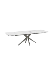 Ausziehbarer Designer Esstisch „Influence“ aus Keramik, in verschiedenen Grössen Akante Design