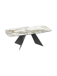 Ausziehbarer Designer Esstisch „Dallas“ aus Keramik, in verschiedenen Grössen Akante Design